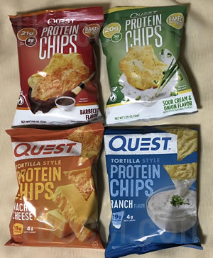 Quest Nutritionプロテインチップス4種類