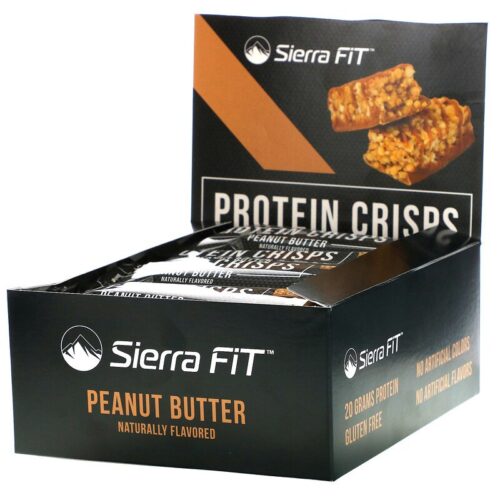 Sierra Fit,プロテインクリスプ ピーナッツバター 12本 各56g（1.98オンス）