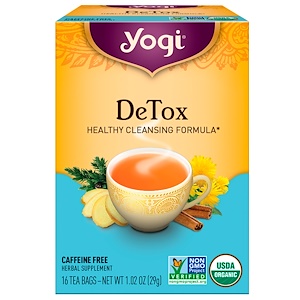 Yogi Tea 解毒 カフェインフリー 16ティーバッグ 1.02オンス（29g）