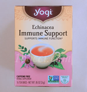 Yogi Tea エキナセア免疫サポート(Echinacea Immune Support)カフェインサポート