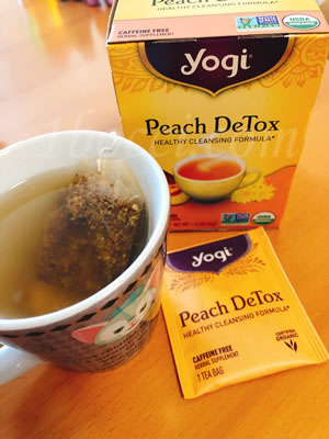 Yogi Tea/Peach DeTox ピーチデトックス カフェインフリー口コミ・レビュー