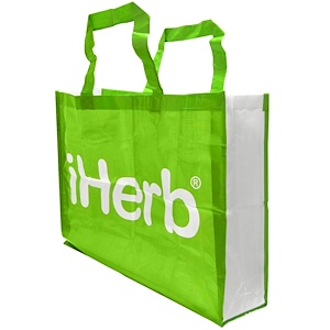 iHerb Goods iHerbショッピングトートバッグ特大サイズ