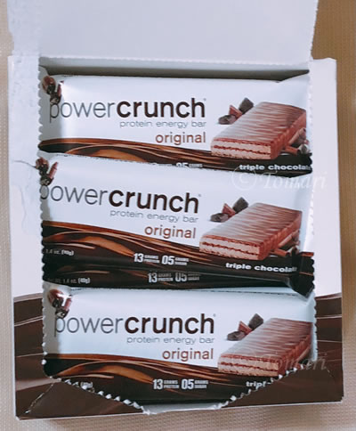 BNRG パワークランチ プロテインエネルギーバーオリジナルトリプルチョコレート味のレビュー！【iHerb】